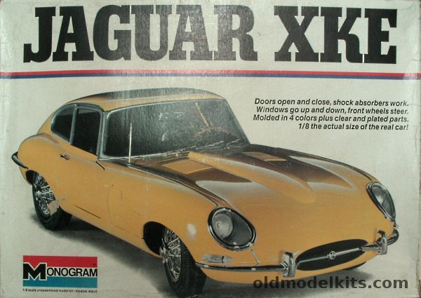 Monogram 1/8 Jaguar XK-E Coupe, 2601 plastic model kit